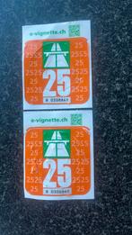 Zwitserland vignet 2 stuks, Tickets en Kaartjes, Drie personen of meer