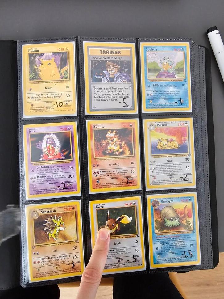 Vintage Pokemon Kaarten - Zeldzaam!, Hobby en Vrije tijd, Verzamelkaartspellen | Pokémon, Gebruikt, Meerdere kaarten, Ophalen of Verzenden