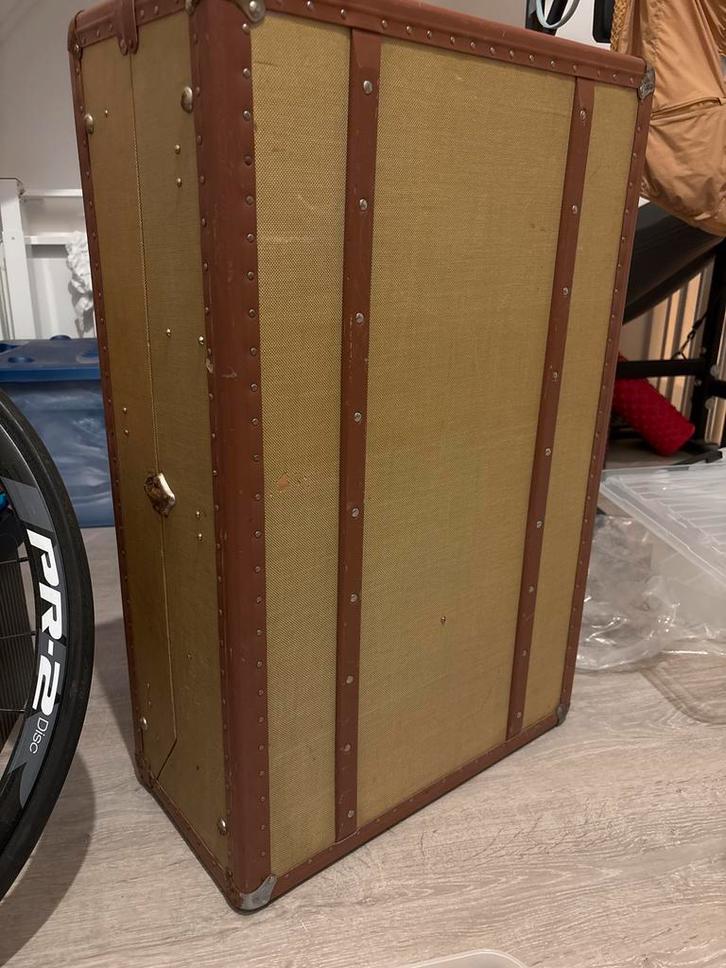 Vintage Hutkoffer - Brocante Opbergkist, Huis en Inrichting, Woonaccessoires | Kisten, Gebruikt, Minder dan 50 cm, 50 tot 100 cm