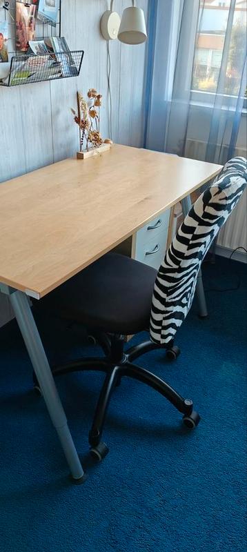 Ikea Galant bureau met ladeblok en bureaustoel - afbeelding 2