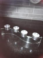 Peri Glass waxinelichthouder jaren '90, Huis en Inrichting, Overige materialen, Ophalen of Verzenden, Zo goed als nieuw, Kandelaar