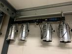 Set van 2 PAR 64 fourbarren (powered) Showtec/Beglec, Ophalen, Gebruikt, Licht