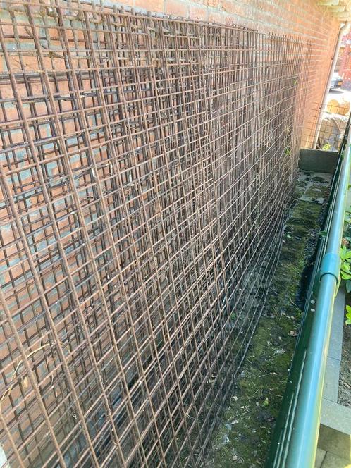 Wapeningsnet betonstaal 10 x 10 cm, Tuin en Terras, Gaas en Draad, Gebruikt, Raster, Minder dan 10 meter, Ophalen