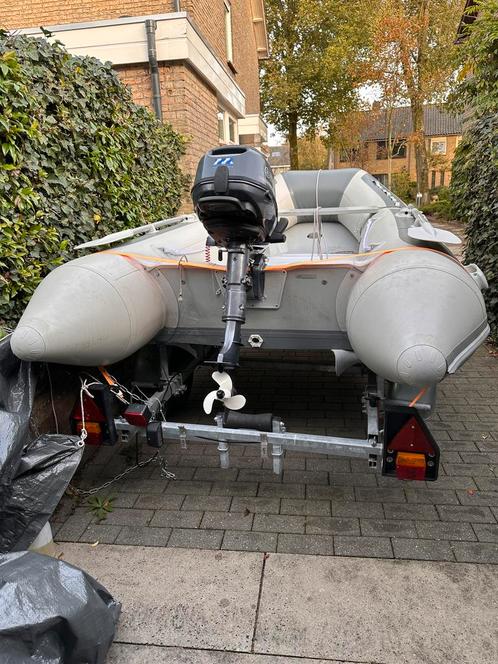 Nimarine mx350 rubberboot met trailer en Yamaha 6pk, Watersport en Boten, Rubberboten, Gebruikt, Overige merken, Aluminium, Minder dan 70 pk