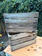 Vintage Houten fruitkisten - Stapelbaar, Huis en Inrichting, Woonaccessoires | Kisten, Ophalen, Gebruikt, 50 tot 100 cm, 50 tot 75 cm