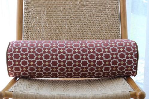 Maroc jacquard rolkussen, Huis en Inrichting, Woonaccessoires | Kussens, Nieuw, Roze, Cilindervormig, Ophalen of Verzenden