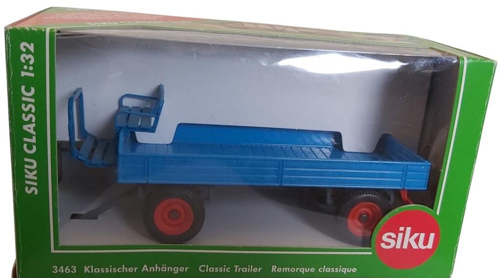 Siku 3463 Classic klassieke landbouwwagen licht blauw, Ophalen of Verzenden, Nieuw, Tractor of Landbouw, SIKU