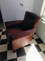 Stoel echt Leer, Ophalen, Gebruikt, 75 tot 100 cm, Leer