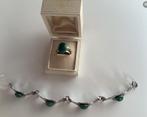 vintage scandinavische design juwelen, Sieraden, Tassen en Uiterlijk, Ringen, Gebruikt, IJzer of Staal, Ophalen of Verzenden, Met edelsteen