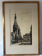 Ets Heikese kerk Tilburg, Cornelis Marinus van der Woerd, Antiek en Kunst, Ophalen