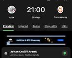 Ajax-Galatasaray chanpions league 3 kaarten, Drie personen of meer, November