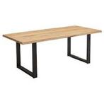 Eettafel Beige 200x100cm, Huis en Inrichting, Tafels | Eettafels, Ophalen, 50 tot 100 cm, Zo goed als nieuw, Vijf personen of meer