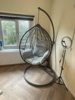 Rotan hang schommel stoel ei, Huis en Inrichting, Ophalen, Gebruikt, Riet of Rotan, Eén