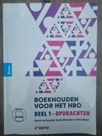 Boekhouden voor het HBO deel 1 opdrachten, Ophalen of Verzenden, Zo goed als nieuw