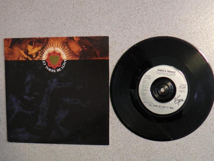 Simple Minds - Let there be love VINYL SINGLE (GB), Cd's en Dvd's, Vinyl Singles, Gebruikt, Single, Pop, 7 inch, Ophalen of Verzenden