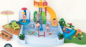 Playmobil Openluchtzwembad 4858 met Glijbaan & Douche beschikbaar voor biedingen