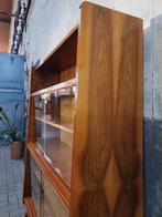 Mid Century Design Vitrinekast Vintage Vitrine Boeken Kast 5, 100 tot 150 cm, Vintage Retro Jaren 60 70 Design, Ophalen of Verzenden