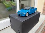 1:18 BMW (E46) M3 Cabrio Laguna Seca Blue Kyosho / JJTOP, Kyosho, Auto, Ophalen of Verzenden, Zo goed als nieuw