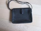 VINTAGE Zwart LEREN TAS, Ophalen of Verzenden, Zo goed als nieuw, Zwart, Handtas