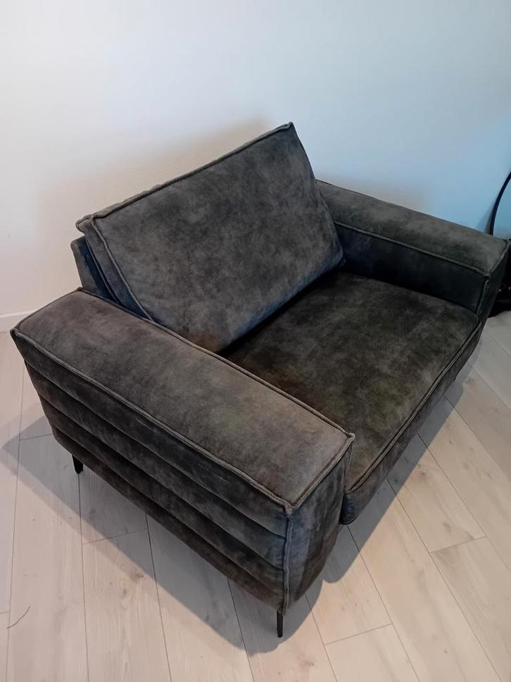 Fauteuil Haco Portland groen, Huis en Inrichting, Banken | Sofa's en Chaises Longues, Zo goed als nieuw, Eenpersoons, Minder dan 150 cm