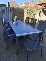 Mooie tuinset met tafel en stoelen, Ophalen, Eettafel, 6 zitplaatsen, Aluminium