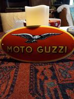 Super mooi emaile bord  30x15cm  MOTO GUZZI, Ophalen of Verzenden, Zo goed als nieuw, Reclamebord