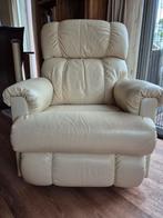 Lederen La-Z-Boy fauteuil recliner, Huis en Inrichting, Fauteuils, Ophalen, Zo goed als nieuw, 75 tot 100 cm, 50 tot 75 cm