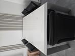 Wit hoogglans uitschuifbare eettafel, Huis en Inrichting, Tafels | Eettafels, Ophalen, Gebruikt, 200 cm of meer, 50 tot 100 cm