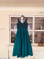 Gala jurk, lange jurk, maat 44, groenblauw/turquoise, Kleding | Dames, Gelegenheidskleding, Groen, Maat 42/44 (L), Mascara, Ophalen of Verzenden