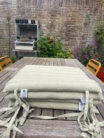 Vier kussens voor tuinstoelen, Tuin en Terras, Tuinmeubel-accessoires, Ophalen of Verzenden, Zo goed als nieuw