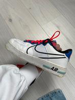 Nike air force 1 react white blue laser, Wit, Nike, Ophalen of Verzenden, Sneakers of Gympen