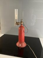Industriële lamp van gasfles met cilinderglas, Ophalen of Verzenden, Gebruikt, Glas, Minder dan 100 cm