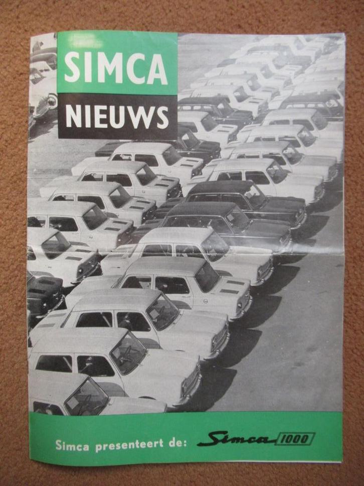 SIMCA Nieuws, Boeken, Auto's | Folders en Tijdschriften, Gelezen, Overige merken, Ophalen of Verzenden