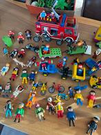 Grote partij Playmobil met Brandweerauto en Camper, Ophalen of Verzenden, Gebruikt, Los playmobil