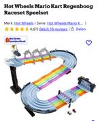 Mario Kart Regenboog Racebaan, Kinderen en Baby's, Speelgoed | Racebanen, Racebaan, Ophalen of Verzenden, Zo goed als nieuw, Hot Wheels