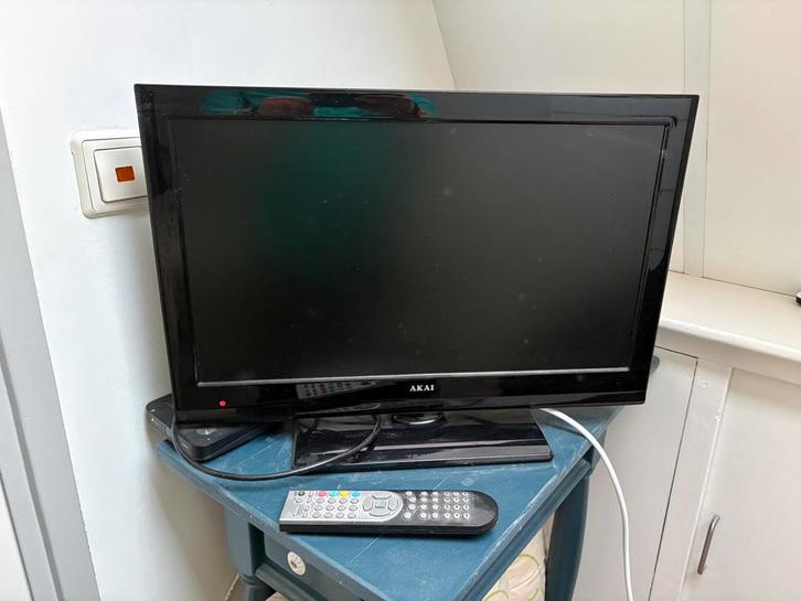 22 inch Akai televisie met DVD speler ingebouwd, Audio, Tv en Foto, Televisies, Zo goed als nieuw, 40 tot 60 cm, Overige merken