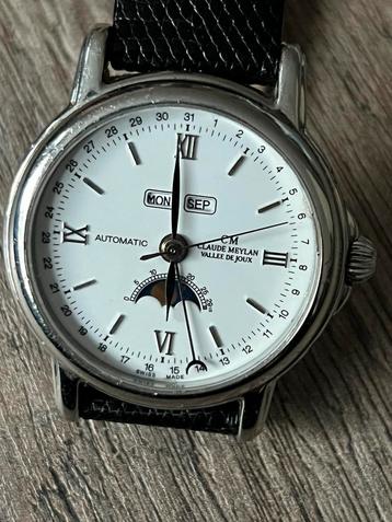 Claude Meylan dresswatch met Moonphase en triple date beschikbaar voor biedingen