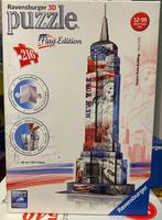 Empire state building- vlaggeneditie, Hobby en Vrije tijd, Denksport en Puzzels, Ophalen of Verzenden, Minder dan 500 stukjes