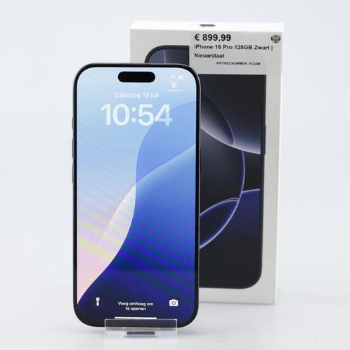 iPhone 16 Pro 128GB Zwart | Nieuwstaat, Telecommunicatie, Mobiele telefoons | Apple iPhone, Zo goed als nieuw