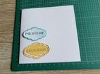 Snijmallen  "proficiat", Verzenden, Zo goed als nieuw, Overige thema's, Pons of Mal