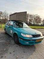 Saab 9-5 3.0 T V6 Estate AUT 2000 Blauw Carbagerun 2023, Auto's, Zwart, Blauw, Leder, Stationwagon