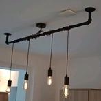 Industriële hanglamp met 4 lichtbronnen, Ophalen, Zo goed als nieuw, Minder dan 50 cm