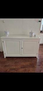 Massief houten witte dressoir met ingebouwde tv, Huis en Inrichting, Kasten | Dressoirs, Ophalen of Verzenden, Gebruikt, 25 tot 50 cm