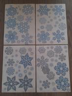 Herbruikbare kerst raamstickers SNEEUWVLOKKEN, Ophalen of Verzenden, Zo goed als nieuw