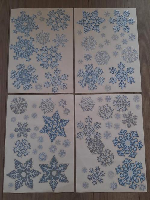 Herbruikbare kerst raamstickers SNEEUWVLOKKEN, Diversen, Kerst, Zo goed als nieuw, Ophalen of Verzenden