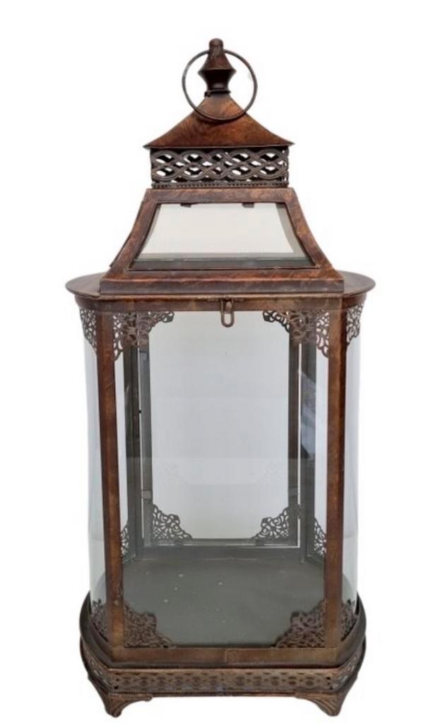 Grote Lantaarn / Windlicht - 64cm Hoog, Huis en Inrichting, Woonaccessoires | Kandelaars en Kaarsen, Zo goed als nieuw, Kandelaar