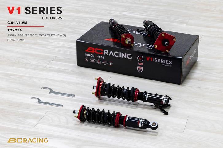 BC Racing schroefset V1-VM serie - Toyota Starlet 90-00, Auto diversen, Tuning en Styling, Ophalen of Verzenden