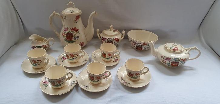 Flora Frederik Regout servies, Antiek en Kunst, Antiek | Servies los, Ophalen of Verzenden