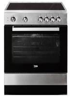 Keramisch fornuis Beko FSM67010GX, Witgoed en Apparatuur, Fornuizen, Ophalen, Keramisch, 4 kookzones, Energieklasse A of zuiniger