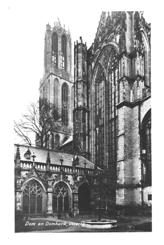 944411 Utrecht 1961 Dom Domkerk Gelopen met postzegel, Verzamelen, Ansichtkaarten | Nederland, Gelopen, Utrecht, 1960 tot 1980